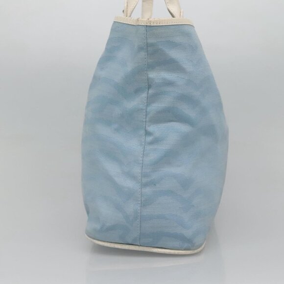 FENDI Tote Bag Canvas Light Blue Auth bs25841 - Picture 5 of 16